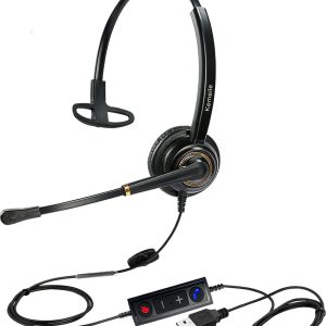KEMEILE USB Headset with Microphone Noise Cancelling